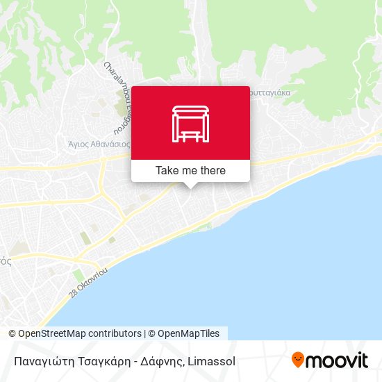 Παναγιώτη Τσαγκάρη - Δάφνης map
