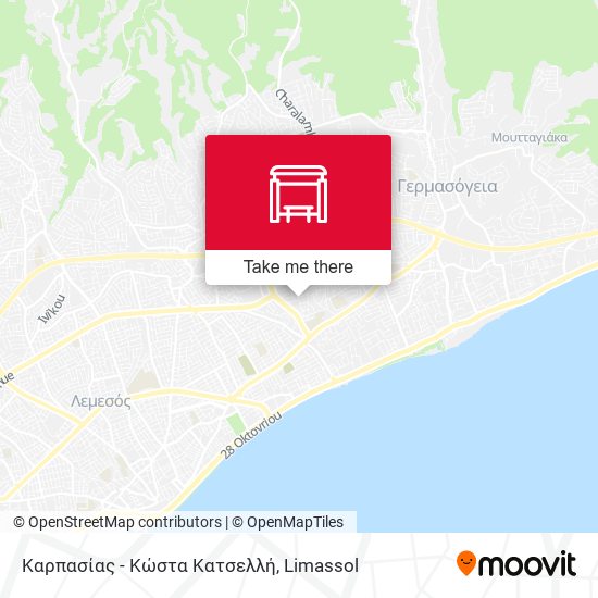 Καρπασίας - Κώστα Κατσελλή map