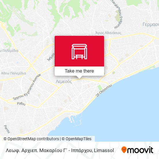 Λεωφ. Αρχιεπ. Μακαρίου Γ´ - Ιππάρχου map