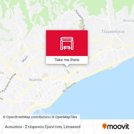 Αισώπου - Στέφανου Γρανίτσα map