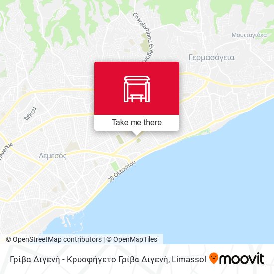 Γρίβα Διγενή - Κρυσφήγετο Γρίβα Διγενή map