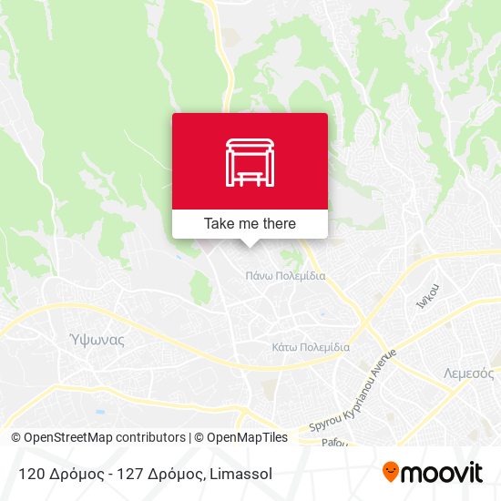 120 Δρόμος - 127 Δρόμος map
