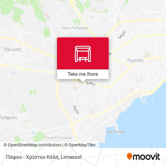 Πάφου - Χρίστου Κέλη map