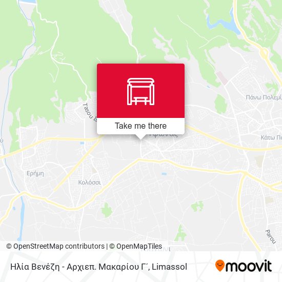 Ηλία Βενέζη - Αρχιεπ. Μακαρίου Γ´ map