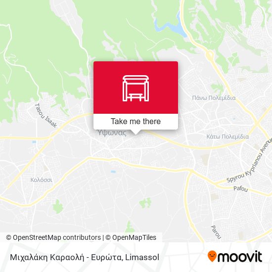 Μιχαλάκη Καραολή - Ευρώτα map