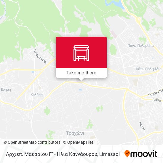 Αρχιεπ. Μακαρίου Γ´ - Ηλία Καννάουρου map