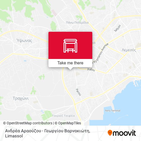 Ανδρέα Αραούζου - Γεωργίου Βαρνακιώτη map
