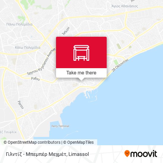 Γιλντίζ - Μπεμπέρ Μεχμέτ map