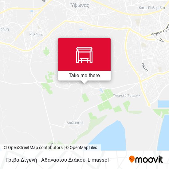 Γρίβα Διγενή - Αθανασίου Διάκου map