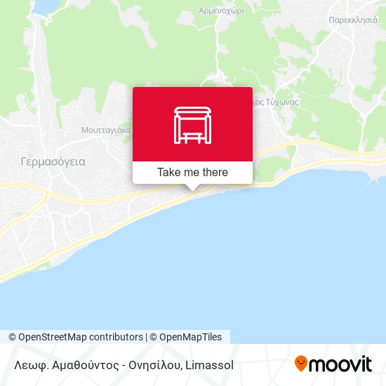 Λεωφ. Αμαθούντος - Ονησίλου map