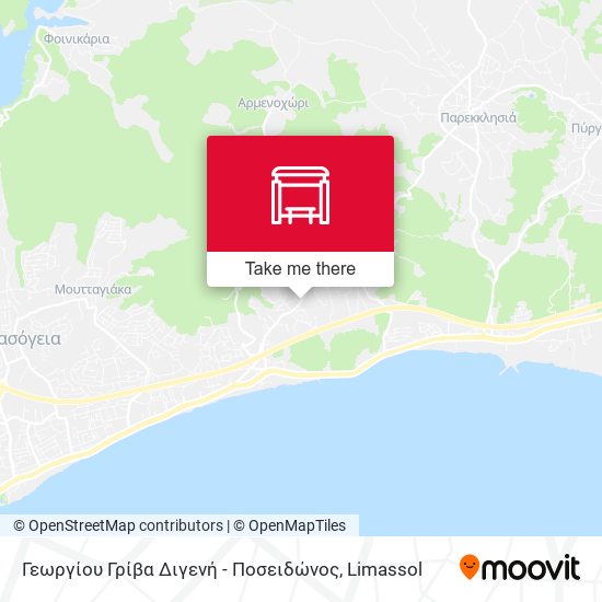 Γεωργίου Γρίβα Διγενή - Ποσειδώνος map
