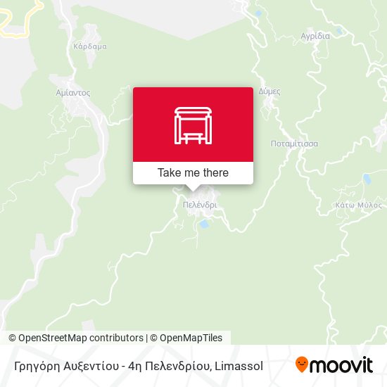 Γρηγόρη Αυξεντίου - 4η Πελενδρίου map