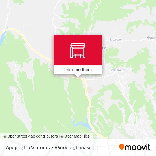 Δρόμος Πολεμιδιών - Άλασσας map