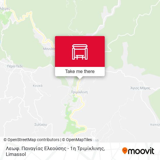 Λεωφ. Παναγίας Ελεούσης - 1η Τριμίκλινης map
