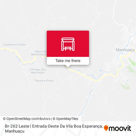 Br-262 Leste | Entrada Oeste Da Vila Boa Esperança map