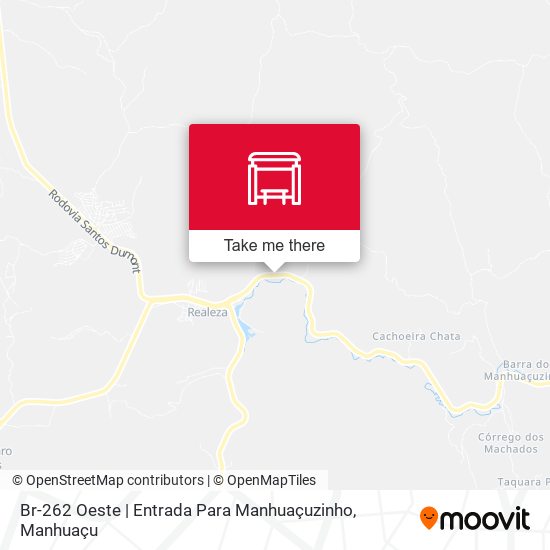 Br-262 Oeste | Entrada Para Manhuaçuzinho map
