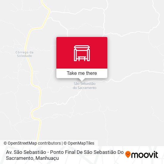 Av. São Sebastião - Ponto Final De São Sebastião Do Sacramento map