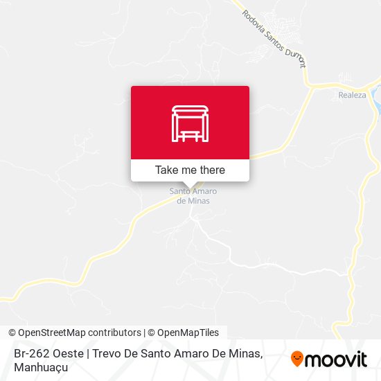 Br-262 Oeste | Trevo De Santo Amaro De Minas map