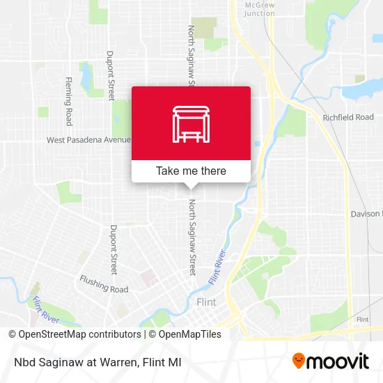 Mapa de Nbd Saginaw at Warren