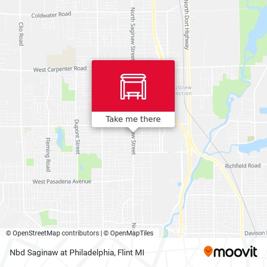 Mapa de Nbd Saginaw at Philadelphia