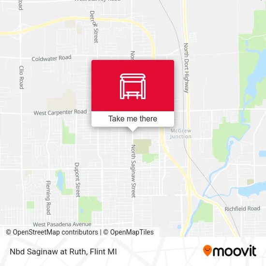 Mapa de Nbd Saginaw at Ruth
