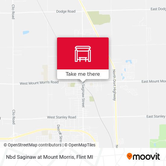 Nbd Saginaw at Mount Morris map