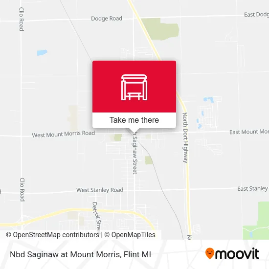 Mapa de Nbd Saginaw at Mount Morris
