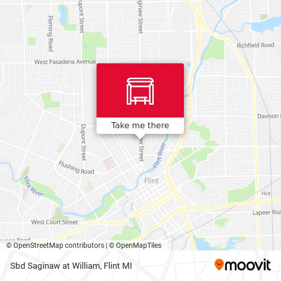 Mapa de Sbd Saginaw at William