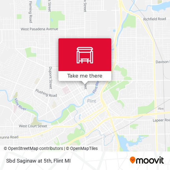 Mapa de Sbd Saginaw at 5th