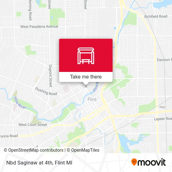 Mapa de Nbd Saginaw at 4th