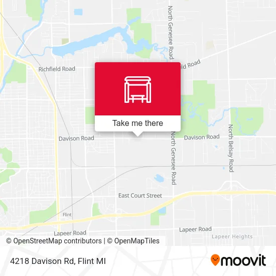 Mapa de 4218 Davison Rd