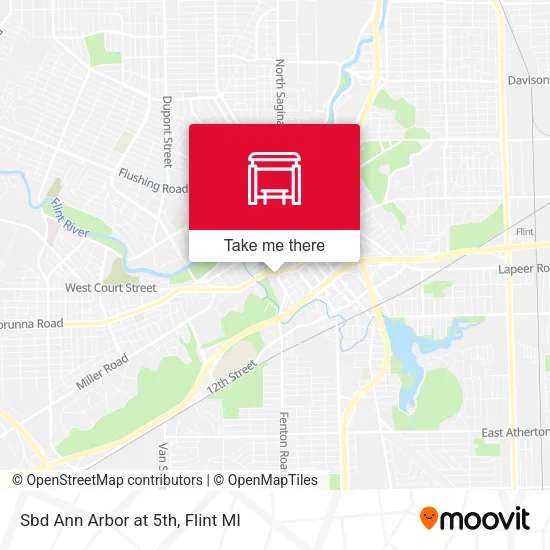 Mapa de Sbd Ann Arbor at 5th