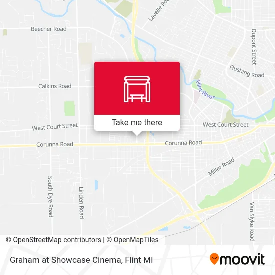 Graham at Showcase Cinema map