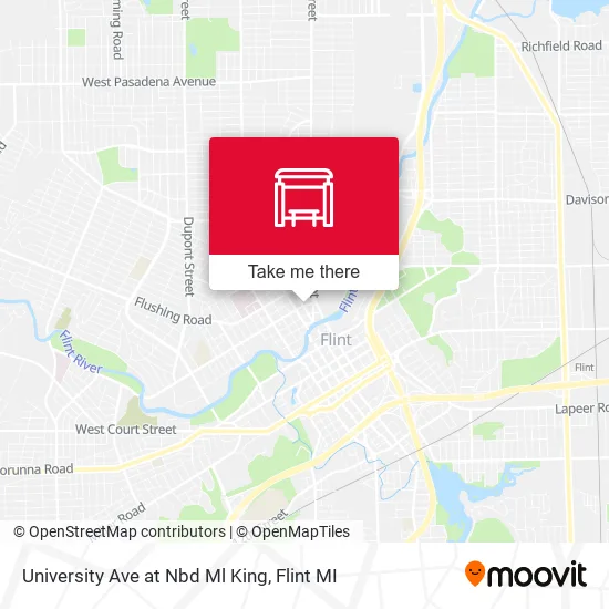Mapa de University Ave at Nbd Ml King