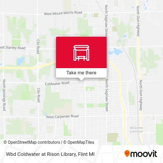 Wbd Coldwater at Rison Library map