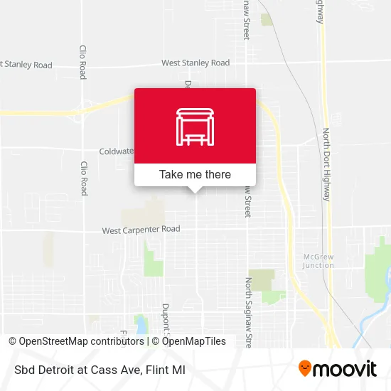 Sbd Detroit at Cass Ave map