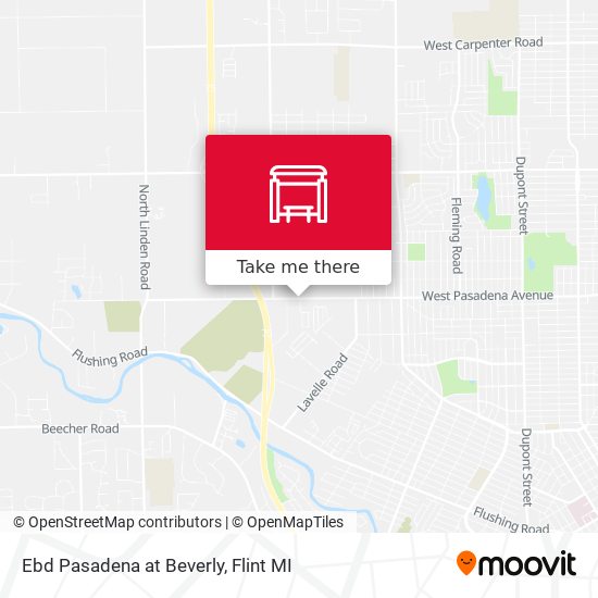 Ebd Pasadena at Beverly map