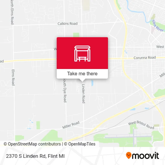 Mapa de 2370 S Linden Rd