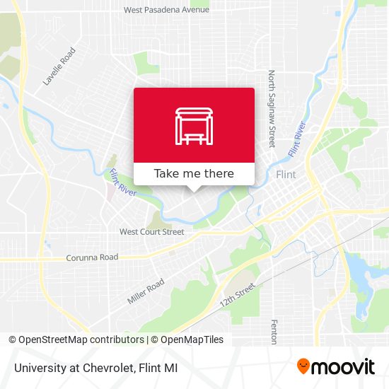 University at Chevrolet map