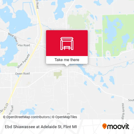 Mapa de Ebd Shiawassee at Adelaide St
