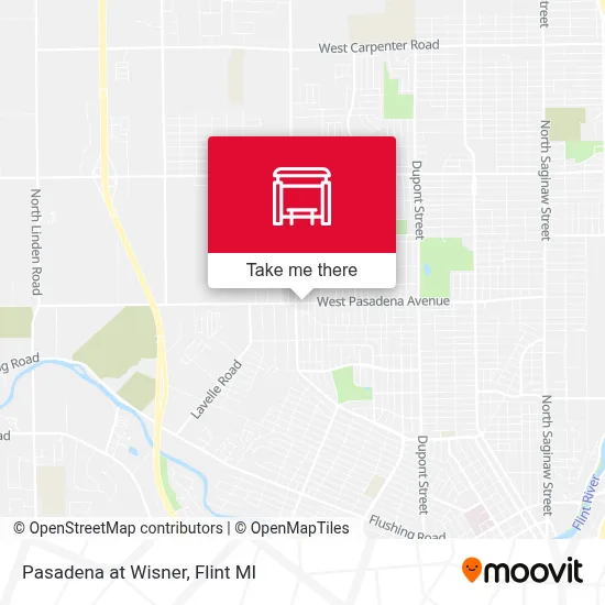 Pasadena at Wisner map
