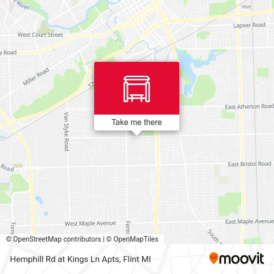 Mapa de Hemphill Rd at Kings Ln Apts