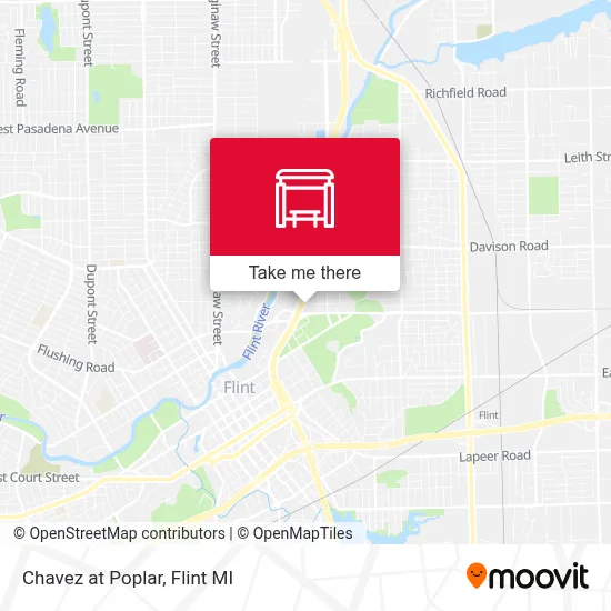 Chavez at Poplar map