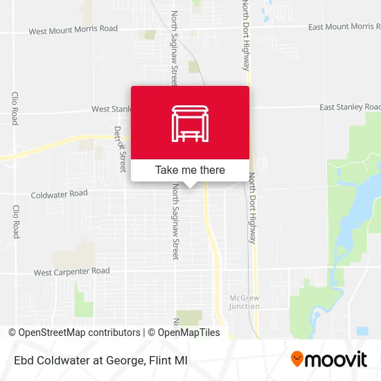 Ebd Coldwater at George map