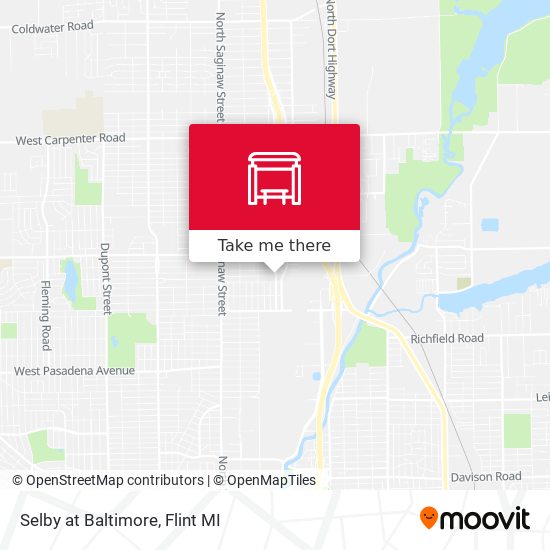 Selby at Baltimore map