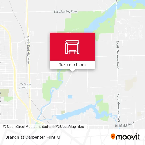 Branch at Carpenter map