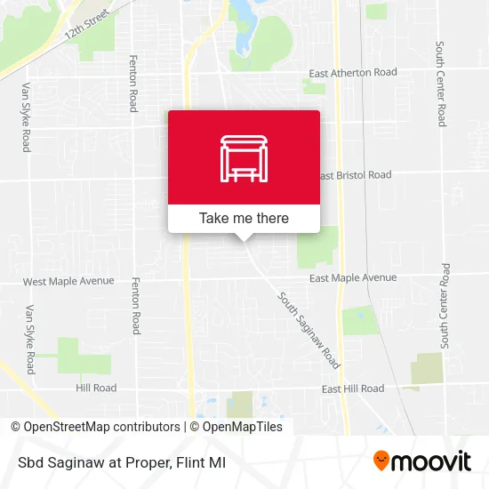 Sbd Saginaw at Proper map