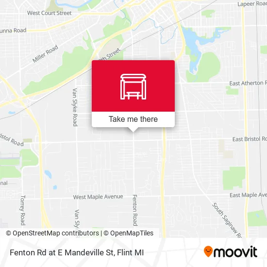 Mapa de Fenton Rd at E Mandeville St
