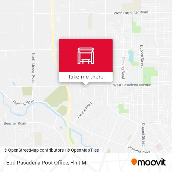 Mapa de Ebd Pasadena Post Office