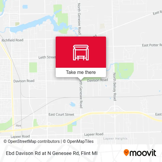 Ebd Davison Rd at N Genesee Rd map